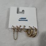 Urban Outfitters Gold Hoop Earring Set Photo 0