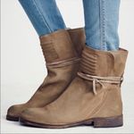 Free People Green Suede Cambridge Booties Photo 0