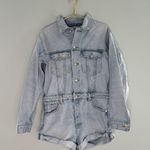 Alexander Wang Cotton Denim Short Jumpsuit Photo 5
