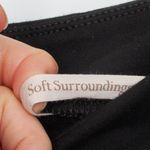 Soft Surroundings ‎ Black Front Slit Elastic Waist Ponte Pants Womens Size Small Photo 4