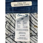 Seven7 Limited Edition  Womens Blue Capri Jeans Size 16 SKU 6365 Photo 4