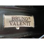 BRUNO® VALENTI Black Genuine Leather Block Heel Brazil Women’s Mules Size 6M Photo 3