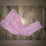 Zyia  Active Light Lilac Purple Floral Print Cropped Leggings Size 4 EUC Pockets Photo 11