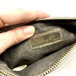Anthropologie Miss Albright Initial D Jeweled Sequins Canvas Tweed Wristlet Photo 5