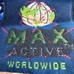 Max Active Worldwide Royal Blue Mesh Jersey Short Sleeve Crop Top Large Photo 3