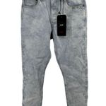 Levi's 501 Skinny Jeans Light Acid Wash Bleach High Rise Stretch Blue 28x28 Photo 1