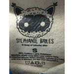 Stephanie Bayles Women's Small Beige Mushroom Cropped Hooded Sweatshirt Photo 1