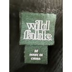 Wild Fable Crop Top Short Sleeve Ties in Back ~ Size Medium ~ Black Photo 2