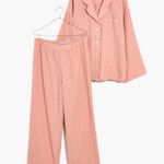 Madewell Lightestspun Oversized Long Pajama Set in Open Hearts Size XL Photo 0