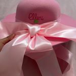 Elleni The Label Pink Wide Brim Hat with Bow Photo 2