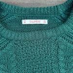 Forest Green Pull & Bear Cable Knit Sweater Size M Photo 2