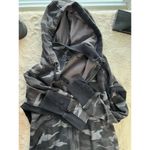 Athleta  Women's M Black Camo Full Zip Hoodie Long Sleeve Activewear Photo 4