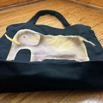 Jim Thompson x Vintage Thai Exclusive Jim Thompson Elephant Graphic Tote Bag Black Photo 6