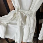 Ramy Brook  Romper silky Gina One Shoulder Draped Satin asymmetrical smock tie Photo 3