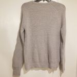 Anthropologie 💕SANCTURY - 💕 Lace Up Sleeve Pullover Sweater Grey Small S NWT Photo 7