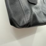 Tory Burch Robinson Black Leather Tote Bag Structured Shoulder Purse Work Photo 12