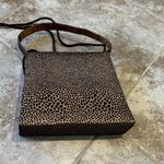 La Regale  Vintage Bronze Crossbody Purse Handbag Fabric Small Handle Strap Photo 5