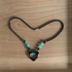 Heart Necklace Black Photo 1