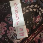 Xhilaration Black and pink off shoulder floral boho romper with pockets size XS Photo 9