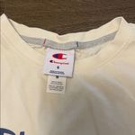 Champion Women’s  Cream Cropped Short SleeveTee, Size Small 100% Cotton Photo 1