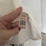 Soft Surroundings NWT  Akira Ivory Pearl Sleeveless Shell V Neck Tank Top Photo 3