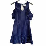 J.O.A. Nwt Pinstripe Cold Shoulder Dress XS Photo 2