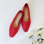 Loeffler Randall  Landry Woven Ballet Flat Red Leather Photo 5