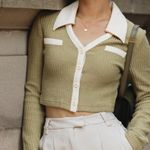 Petite Studio NYC Monroe Cardigan/Top Green Size XS Photo 5