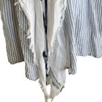 Anthropologie By  striped tassel sleeveless Cotton‎ kimono OS Photo 5