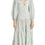 💕SIGNIFICANT OTHER Paloma Smocked Floral Cotton Maxi Dress Bluebell Posie US 2 Blue Photo 2