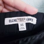 Elizabeth and James  Black Nolita Satin Off Shoulder Top Photo 3