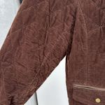 Charter Club  Chocolate Brown Quilted Jacket corduroy 2X plus mocha fall winter Photo 5