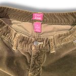 The Limited Y2K  Drew Fit Olive Green Velvet Bootcut Trousers Size 4 Photo 3