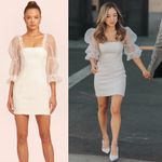 Amanda Uprichard Tia Puff Sleeve Mini Dress Photo 1