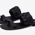 Free People NWOB Leather Winding River Sandal in Black Photo 2