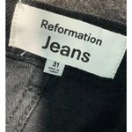 Reformation NWT Charlie High Rise Jean Shorts Black Cut Off Frayed Hem Denim 31 Photo 3