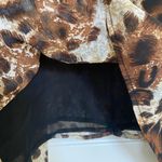 WD•NY EUC | WD.NY women’s leopard print sheer layer drapey long tier tank blouse large Photo 4