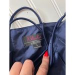 Blondie Nites Blue Satin Jeweled Embellished Strappy Cocktail Dress Juniors Sz S Photo 6