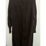 Skull Cashmere Sweater S Brown Ribbed Twist Belted Long Cardigan Cashmere Wool Photo 4