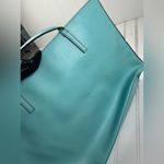 Kate Spade Vintage Teal Leather Tote Bag Photo 5
