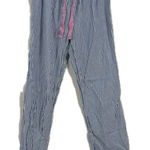 Gap Blue and Pink Pajama Pants with Elastic Waistband and Drawstring‎ Photo 0