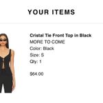 Revolve Cristal Tie Front Top Photo 7