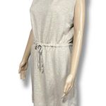 Calvin Klein Womens Blouson Dress Pullover Elastic Waist Boat Neck Beige Medium Photo 4