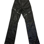 Sweet‎ Chilling Faux Leather Pants Black Zipper Legs Size 26 Photo 0