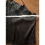 ZARA Black Satin Halter Crop Top Sleeveless Party Going Out Tank Top Medium Photo 4