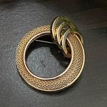 Vintage KRAMER of New York Signed Mesh Gold Photo 8