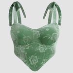 Cider NWT FLORAL JACQUARD VELVET TANK TOP Photo 0