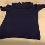 Splendid Blue shoulder off shirt Photo 0