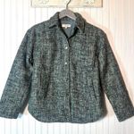 Derek Lam  Button Up Tweed Green Shacket Photo 2