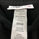 Reebok  Flocking Pullover Sweatshirt Hoodie Black Size Small Photo 4
